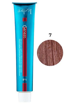 Профессиональная аммиачная стойкая крем-краска для волос le cher geneza 7 (7n) натуральный тон 100 мл