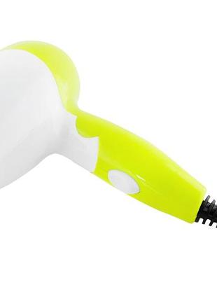 Фен для сушки волос nova nv-3362 фен дорожный складная ручка белый/желтый 1000 вт