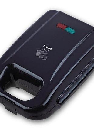 Сендвичница 3 в 1 magio mg-363 бутербродница гриль вафельница черный 570 вт