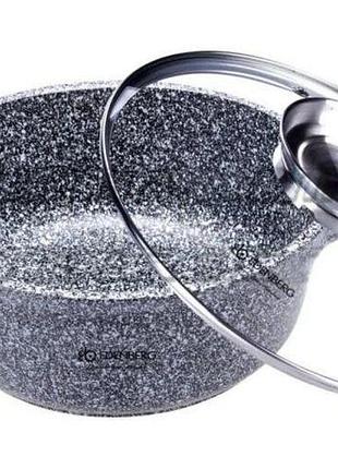 Каструля із гранітним покриттям edenberg eb-3976 каструля з кришкою 2.3 л 20 см