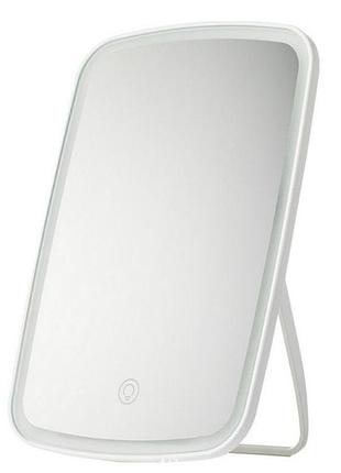 Зеркало косметическое настольное 3 цвета света сенсорная кнопка usb или батарейки