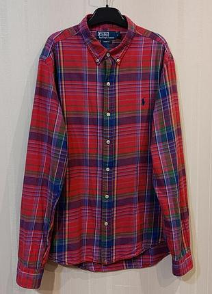 Polo ralph lauren чоловіча сорочка в клітинку