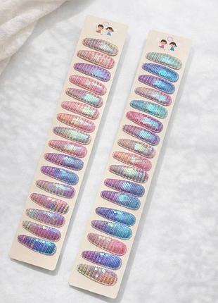 Набір блискучих шпильок кліпс милі аксесуари для дівчаток заколки для красивих зачісок 20 шт.