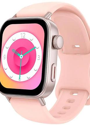 Смарт-годинник hoco y32 з сенсорним дисплеєм bluetooth для android та ios розовий