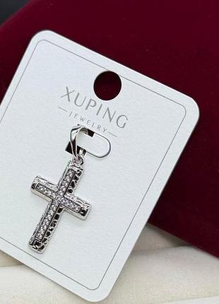 Крестик универсальный xuping медицинское золото бижутерия крест подвеска украшение на цепочку гиппоалергенный