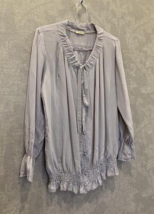 Шёлковая блуза  zinka, италия, размер s-m2 фото