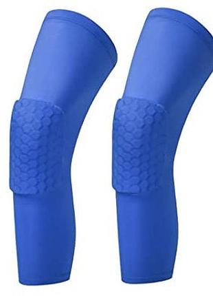 Наколенники баскетбольные защитные basketball knee pads 2 шт. s-xl спандекс-нейлон синий (3065)