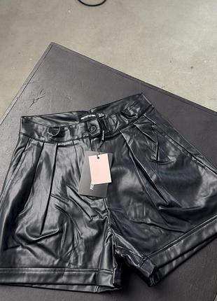 Шорти з еко шкіри