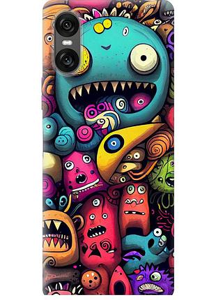 Чехол силиконовый на телефон sony xperia 10 vi cмешные монстры "5549u-3976-58250"