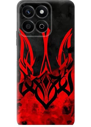 Чохол силіконовий патріотичний на телефон huawei honor x7c герб україни "5312u-3874-58250"