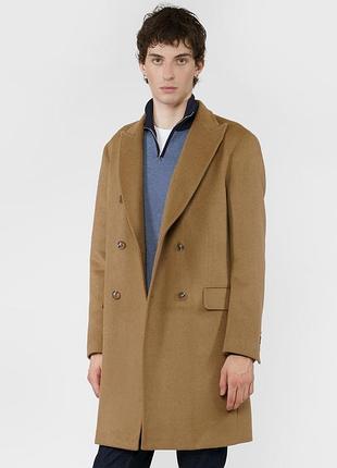 Чоловіче однобортне пальто arber l (48-50 розмір) в бежевому кольорі