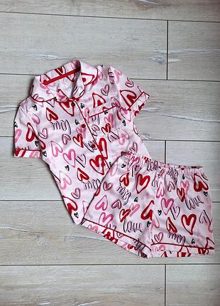 Пижама шёлковая на девочку 7 лет