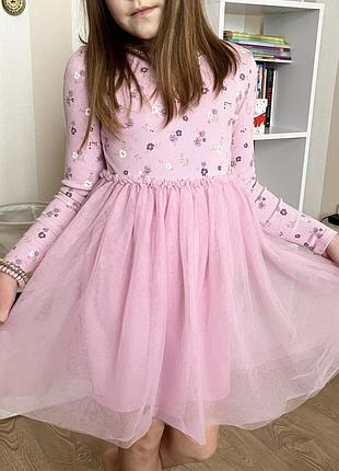 Нарядне плаття для дівчинки 128–134 розмір 🌸