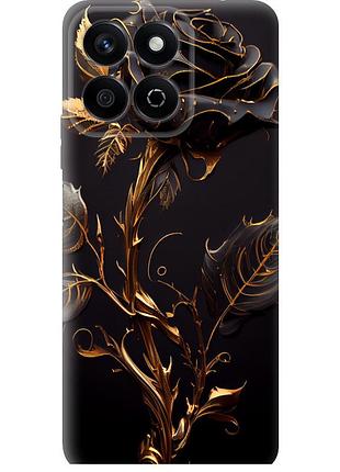 Чехол силиконовый на телефон huawei honor play 60 plus роза 3 "5552u-4109-58250"