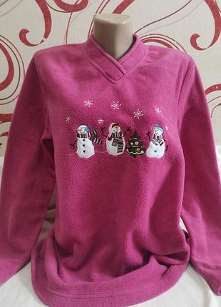 Флісова піжамна кофта  s m 36 38