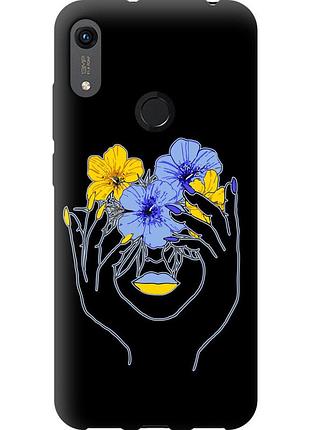 Чехол tpu патриотический на телефон huawei honor 8a девушка v4 "5276b-1635-58250"