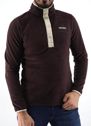 Тепла флісова кофта від бренду columbia розмір xl (маломірить на l)