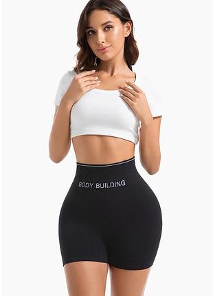 Утягивающие шортики-корсет с эффектом 3d-моделирования фигуры черные 60к004