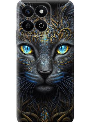 Чохол силіконовий на телефон huawei honor play 60 plus кішка "5548u-4109-58250"