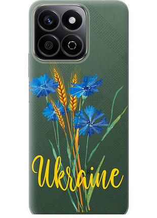 Чехол силиконовый патриотический на телефон huawei honor play 60 plus ukraine v2 "5445u-4109-58250"