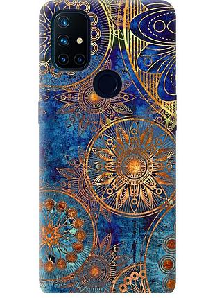 Чехол силиконовый на телефон oneplus nord n10 5g золотой узор "678u-3655-58250"