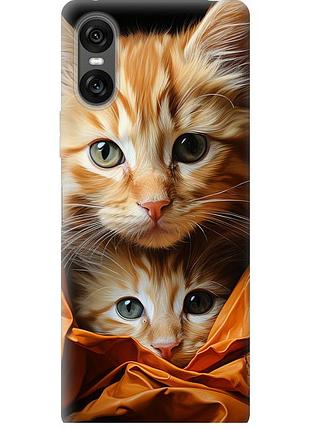 Чехол силиконовый на телефон sony xperia 10 vi котики 2 "5664u-3976-58250"
