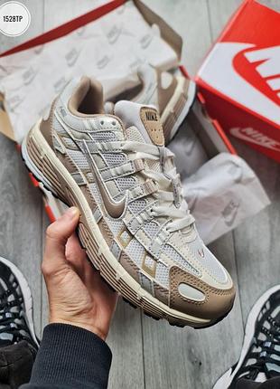 Чоловічі кросівки nike p-6000 hangul day beige brown
