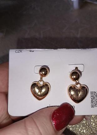 Сердце сережки