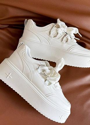 Накладной платеж ❤ кроссовки на массивной подошве платформы без сетки