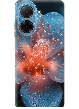 Чехол силиконовый на телефон xiaomi poco c71 4g роса на цветке "6039u-4146-58250"