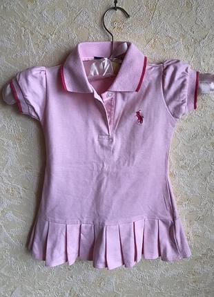 Платье-поло для девочки