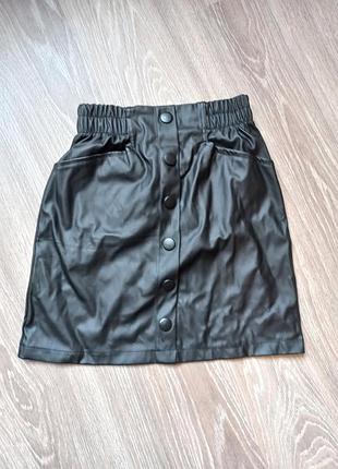 Кожаная юбка подростковая