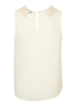 Блуза topshop sleeveless crochet collar swing top2 фото