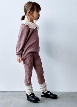 Свитер с воротничком zara 2