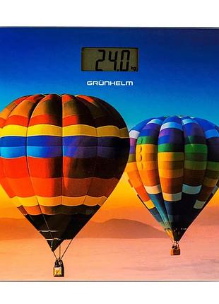 Весы напольные grunhelm bes-air стеклянные до 180 кг
