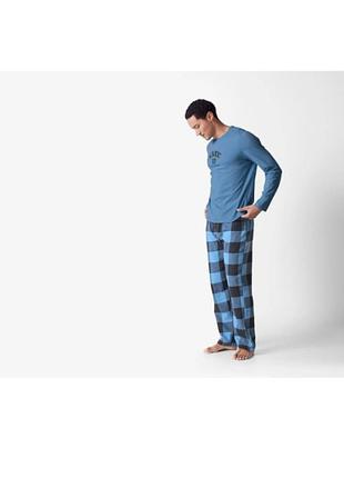 Мужская пижама домашний костюм livergy. нижняя