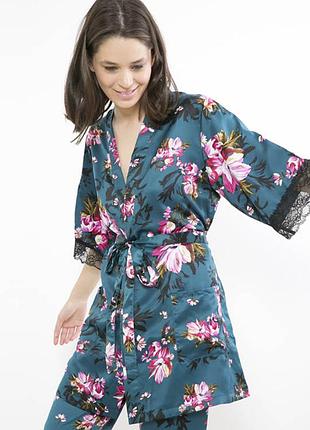 Легкий атласный халат secret possessions полиэстер р.s\m