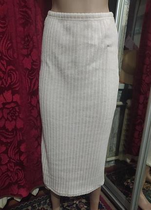 Тепла рубчик юбка