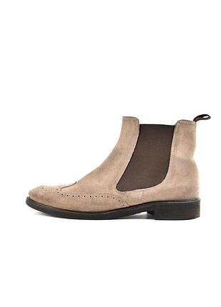 Frau жіночі шкіряні замшеві челсі бежеві брогі високі розмір 41