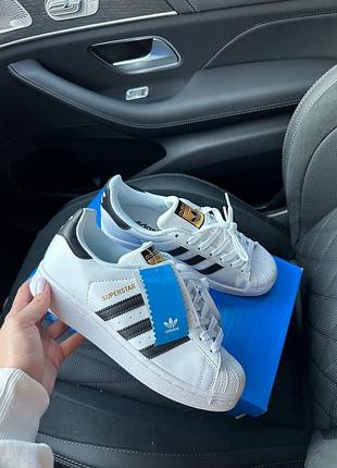 Adidas superstar 2w white / black premium 6