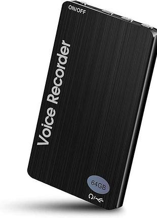 Диктофон car digital voice recorder m2 64 гб, до 60 годин для роботи.