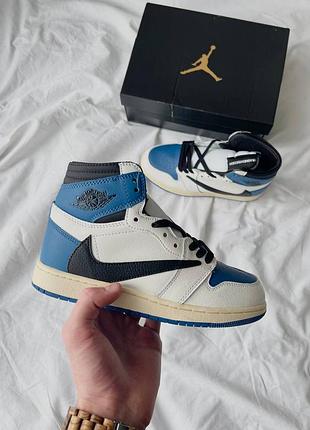 Nike air jordan 1 retro high og x travis scott x fragment