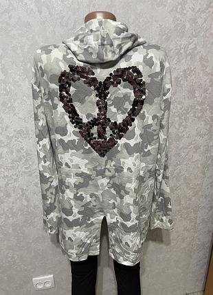 Кардиган накидка з капюшоном