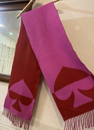 Класичний теплий шарф із вовни kate spade