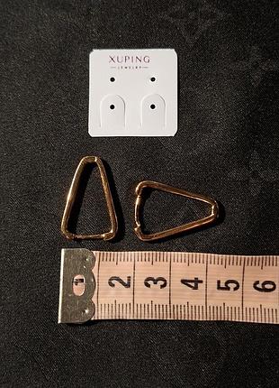 Серьги xuping треугольные
