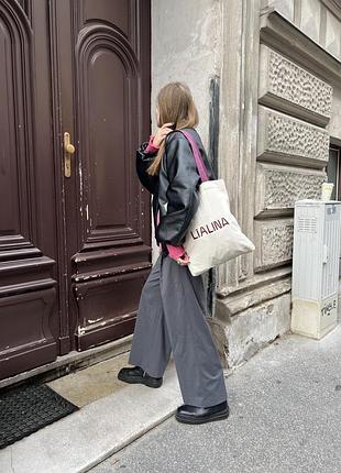 Сірі штани zara палаццо