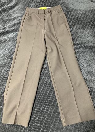 Брюки прямі на весну висока посадка