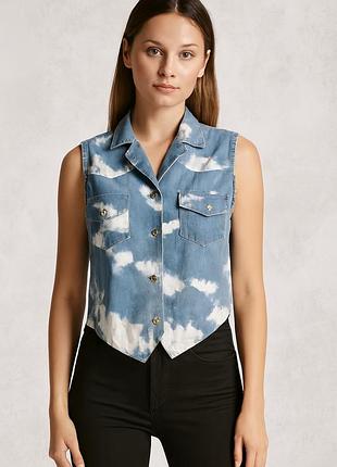 Стильная блуза под джинс authentic