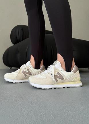 New balance 574 linen/light mushroom