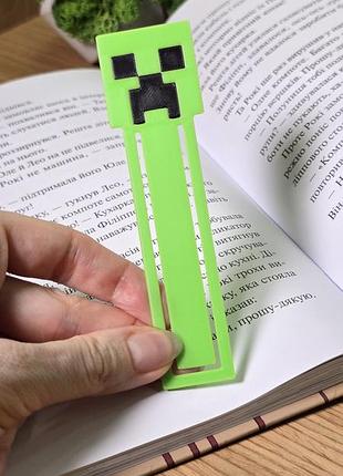 Minecraft крепежи закладка-скрепка для книг, закладка 3д печать, закладка в книгу
